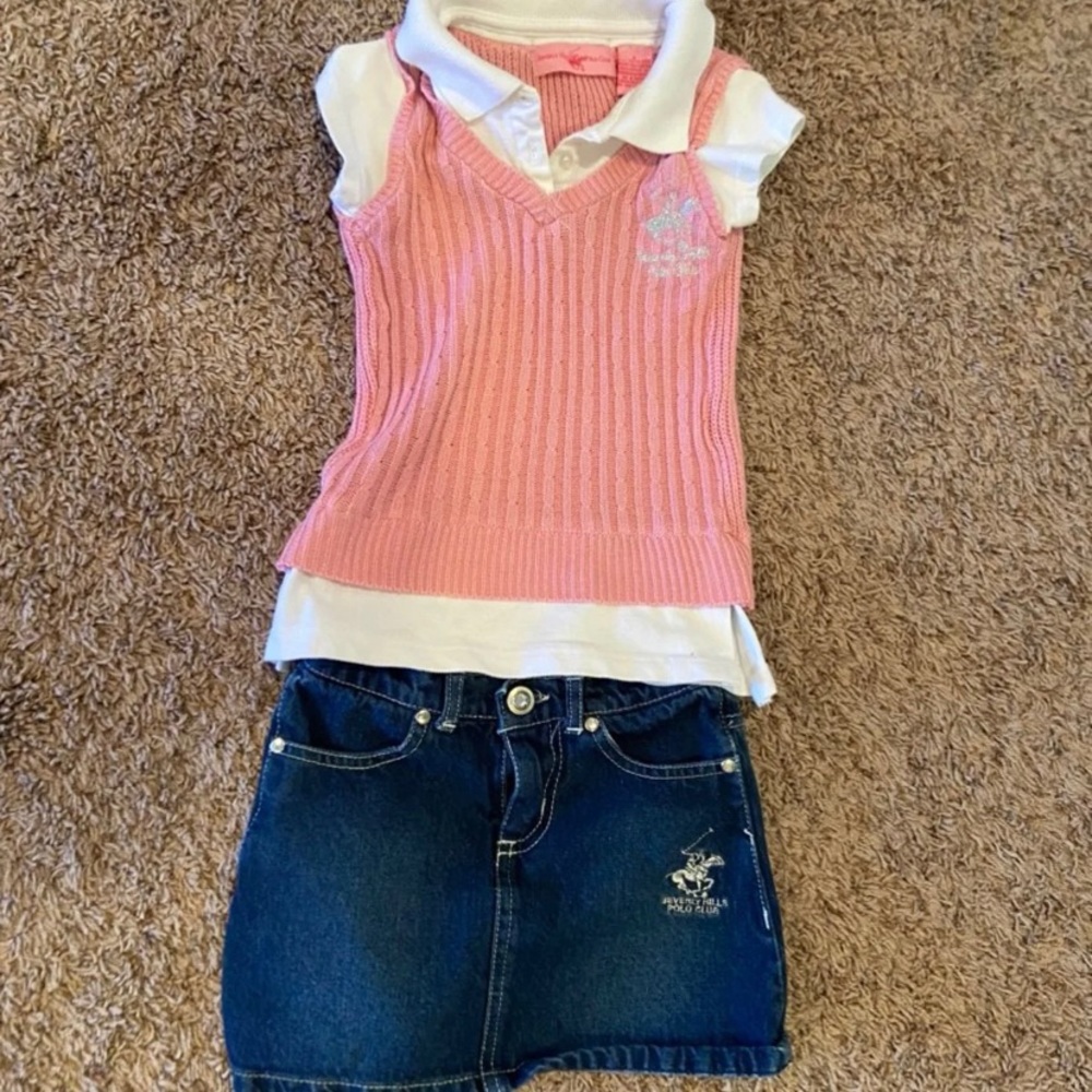Girls Polo Outfit set size 5